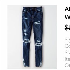 New American Eagle jeggings size 18 short.